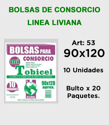 Bolsas de Consorcio 90x120 Linea Liviana Mitobicel