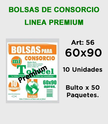 Bolsas de Consorcio 60x90 Linea Premium Mitobicel