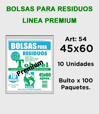 Bolsas de Residuos 45x60 Linea Premium mitobicel