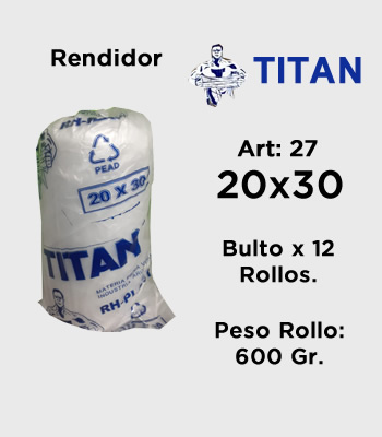 Rollos de Arranque Titan - Premium Rendidor 20x30 mitobicel