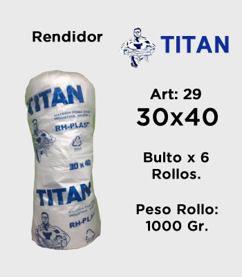 Rollos de Arranque Titan - Premium Rendidor 30x40 mitobicel