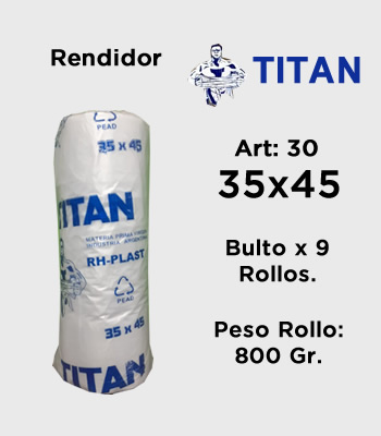 Rollos de Arranque Titan - Premium Rendidor 35x45 mitobicel