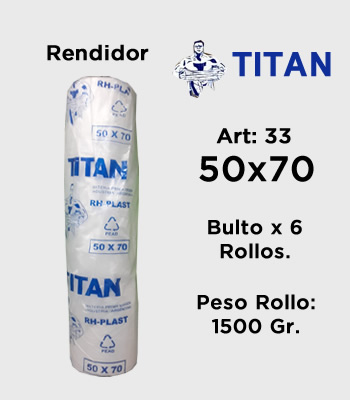 Rollos de Arranque Titan - Premium Rendidor 50x70 mitobicel